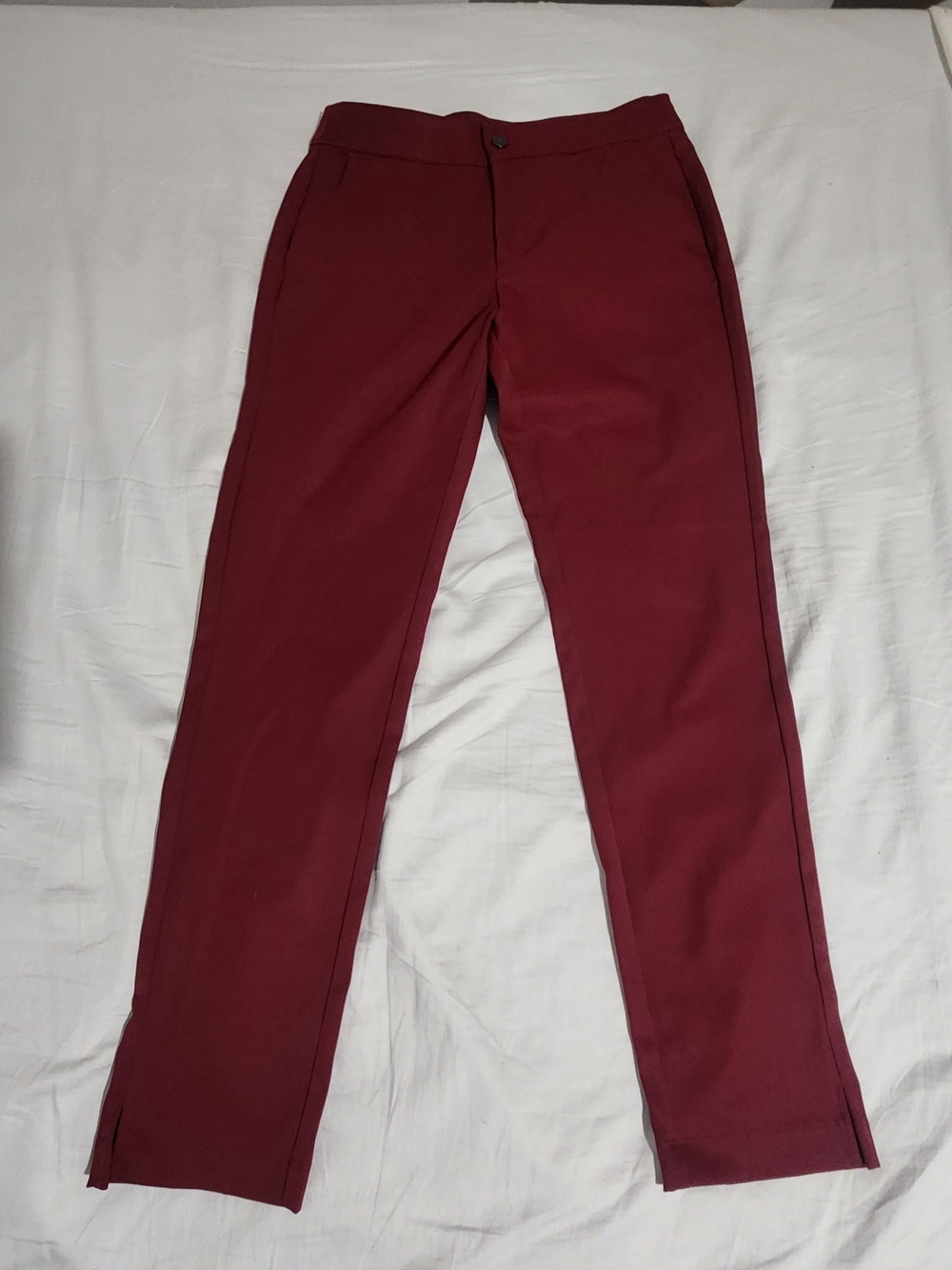 Women's Greg Norman Maya Pants - Burgundy - Size 6 - Moisture Wicking